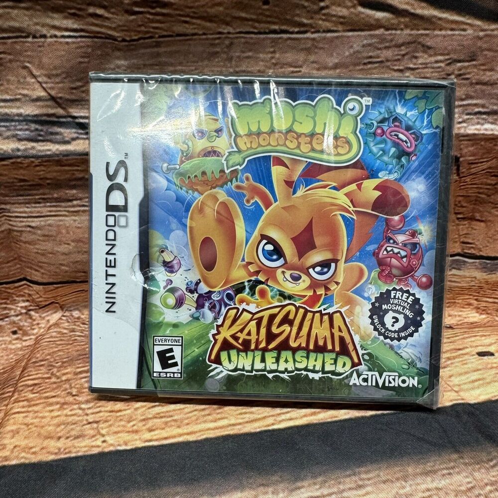 Moshi Monsters Katsuma Unleashed Nintendo DS Game E ESRB Sealed New